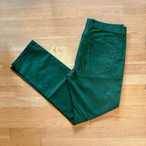 Men's Slim Fit Pants in Green
